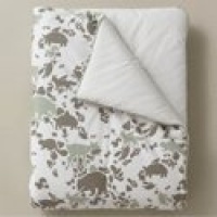 DwellStudio Play Blanket, Woodland Tumble Mocha