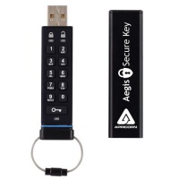 Apricorn Aegis Secure Key FIPS Validated 4 GB USB 2.0 256-bit AES-CBC Encrypted Flash Drive ASK-256-4GB (Black) Apricorn Aegis Secure Key FIPS Validated 4 GB USB 2.0 256-bit AES-CBC Encrypted Flash Drive ASK-256-4GB (Black)