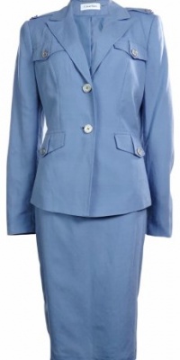 Calvin Klein Skirt Suit Blue Steel 2 Calvin Klein Skirt Suit Blue Steel 2