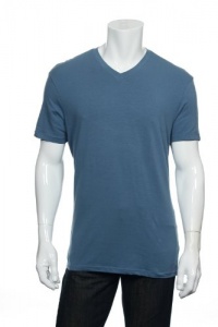 Alfani Red Men's Blue V-Neck T-Shirt Alfani Red Men's Blue V-Neck T-Shirt