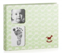 Pearhead Rocking Horse Babybook, Sage Pearhead Rocking Horse Babybook, Sage