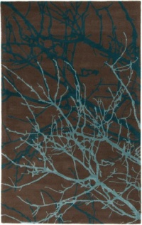 8' x 11' Rectangular Surya Area Rug by Jef Designs OMR1027-811 Sea Blue/Teal Color Hand Tufted in India Organic Modern Collection 8' x 11' Rectangular Surya Area Rug by Jef Designs OMR1027-811 Sea Blue/Teal Color Hand Tufted in India Organic Modern Collection