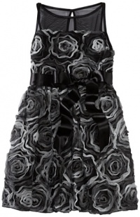 Ruby Rox Kids Girls 7-16 Soutache Illusion Dress, Black/Charcoal, 8 Ruby Rox Kids Girls 7-16 Soutache Illusion Dress, Black/Charcoal, 8