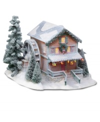 Enter the quaint village of Winters Frost, where the beautifully bedecked Frost Creek Mill House churns out endless holiday cheer. A top destination for seasonal charm, from Department 56. Enter the quaint village of Winters Frost, where the beautifully bedecked Frost Creek Mill House churns out endless holiday cheer. A top destination for seasonal charm, from Department 56.