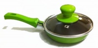 Small Egg FRY PAN with Glass Lid-May have small chips in laquer of handle or top knob. Small Egg FRY PAN with Glass Lid-May have small chips in laquer of handle or top knob.
