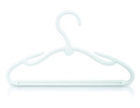 Nuby 6 Piece Children's Hangers, White Nuby 6 Piece Children's Hangers, White