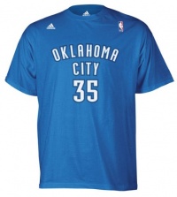 Oklahoma City Thunder Kevin Durant Adidas Blue T Shirt Oklahoma City Thunder Kevin Durant Adidas Blue T Shirt