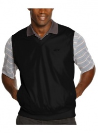 Greg Norman for Tasso Elba Mens Microfiber Black Pullover Vest Medium Greg Norman for Tasso Elba Mens Microfiber Black Pullover Vest Medium