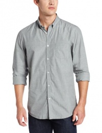Ben Sherman Men's Long Sleeve Peached Plain End On End Woven Ben Sherman Men's Long Sleeve Peached Plain End On End Woven