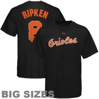 Cal Ripken Jr. Big & Tall Baltimore Orioles #8 Cooperstown Name and Number T-Shirt Cal Ripken Jr. Big & Tall Baltimore Orioles #8 Cooperstown Name and Number T-Shirt