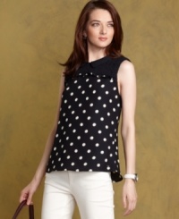 Strike a preppy note in Tommy Hilfiger's tank top, featuring a chic fit and playful print. Try it with white jeans for a summery look.