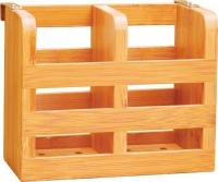 Lipper 8823 2-Compartment Bamboo Flatware Holder with Metal Clips Lipper 8823 2-Compartment Bamboo Flatware Holder with Metal Clips