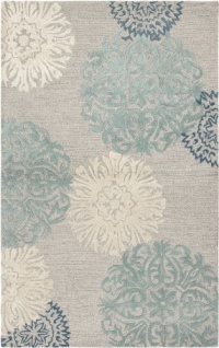 Rizzy Home DI2241 Dimensions 3-Feet by 5-Feet Area Rug, Light Gray Rizzy Home DI2241 Dimensions 3-Feet by 5-Feet Area Rug, Light Gray