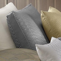 Hotel Collection Eifel Quilted Standard Sham Quilted Silver