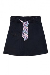 U.S. Polo Assn. Girls (4-16) School Uniform Belted Skort - Navy U.S. Polo Assn. Girls (4-16) School Uniform Belted Skort - Navy