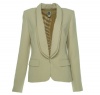 Anne Klein Women's Tuxedo Jacket, Off White, 16