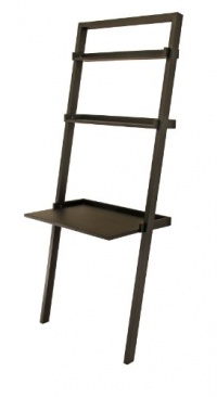 Winsome Wood Bailey Leaning Wood Desk with Shelves Winsome Wood Bailey Leaning Wood Desk with Shelves