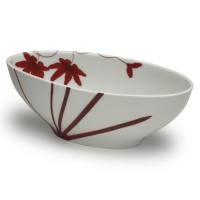 Mikasa Pure Red Narrow Oval Serve Bowl Mikasa Pure Red Narrow Oval Serve Bowl