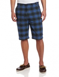 Nautica Men's Flat Front Plaid Shortss