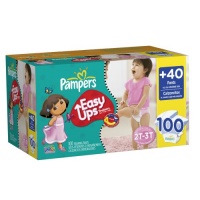 Pampers Easy Ups Girls Size 2T3T Value Pack, 100 Count Pampers Easy Ups Girls Size 2T3T Value Pack, 100 Count