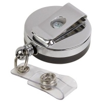 ID Card Reel, Belt Clip, 24, Black/Chrome (BAU68814) Category: Name Badges and Badge Labels ID Card Reel, Belt Clip, 24, Black/Chrome (BAU68814) Category: Name Badges and Badge Labels