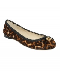 The perfect finishing touch. Detailed stitching around the vamp of MICHAEL Michael Kors' Bennet ballet flats gives them plenty of texture. The perfect finishing touch. Detailed stitching around the vamp of MICHAEL Michael Kors' Bennet ballet flats gives them plenty of texture.