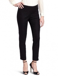 Vince Camuto Women's Side Zip Lace Pant, Rich Black, 6