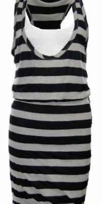 BCBGeneration Striped Double Tank Jersey Dress Black Combo (Medium) BCBGeneration Striped Double Tank Jersey Dress Black Combo (Medium)