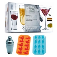 Molecular Mixology Kit Cocktail R-EVOLUTION + 16-Ounce Stainless Steel Cocktail Shaker, Silicone Penguin Ice Cube Tray and Baking Mold & Duck Ice Cube Tray Molecular Mixology Kit Cocktail R-EVOLUTION + 16-Ounce Stainless Steel Cocktail Shaker, Silicone Penguin Ice Cube Tray and Baking Mold & Duck Ice Cube Tray