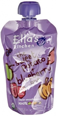 Ella's Kitchen Organic Baby Food, the sweet potato, blueberry one (4 Plus Months), 3.5 Ounce Pouches (Pack of 7) Ella's Kitchen Organic Baby Food, the sweet potato, blueberry one (4 Plus Months), 3.5 Ounce Pouches (Pack of 7)