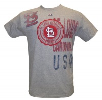 MLB St. Louis Cardinals Mens Big Win Gray T-Shirt MLB St. Louis Cardinals Mens Big Win Gray T-Shirt