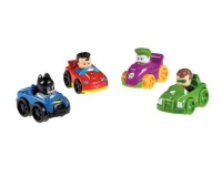 Fisher-Price Little People DC Super Friends Wheelies 4-Pack Fisher-Price Little People DC Super Friends Wheelies 4-Pack