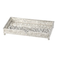 Inspired by an estate jewelry aesthetic, this alluring towel holder offers guests a bit of luxury and opulence at your finely decorated home. Inspired by an estate jewelry aesthetic, this alluring towel holder offers guests a bit of luxury and opulence at your finely decorated home.