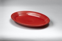 Fiesta 11-5/8-Inch Oval Platter, Scarlet Fiesta 11-5/8-Inch Oval Platter, Scarlet
