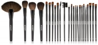 SHANY Studio Quality Natural Cosmetic Brush Set with Leather Pouch, 24 Count SHANY Studio Quality Natural Cosmetic Brush Set with Leather Pouch, 24 Count