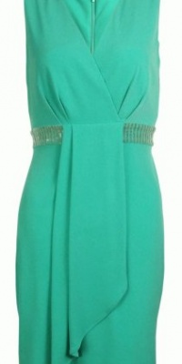Calvin Klein Women's Sleeveless Beaded Waist Jersey Calvin Klein Women's Sleeveless Beaded Waist Jersey