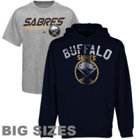 Majestic Buffalo Sabres Arch Big & Tall T-shirt & Sweatshirt Combo Majestic Buffalo Sabres Arch Big & Tall T-shirt & Sweatshirt Combo