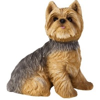 Sandicast Yorkshire Terrier with Red and White Scarf Christmas Ornament Sandicast Yorkshire Terrier with Red and White Scarf Christmas Ornament