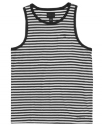 Get noticed through the surf in this stylishly striped tank from O'Neill. Get noticed through the surf in this stylishly striped tank from O'Neill.