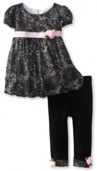 Sweet Heart Rose Baby-Girls Infant Lace Printed Legging Set, Black/Cream, 12 Months Sweet Heart Rose Baby-Girls Infant Lace Printed Legging Set, Black/Cream, 12 Months