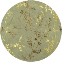 Area Rug 8x8 Round Transitional Teal Color - Surya Tamira Rug from RugPal Area Rug 8x8 Round Transitional Teal Color - Surya Tamira Rug from RugPal