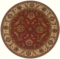 Area Rug 5x5 Round Traditional Salmon Color - Momeni Persian Garden Rug from RugPal Area Rug 5x5 Round Traditional Salmon Color - Momeni Persian Garden Rug from RugPal
