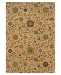 A tranquil motif abundant with meandering vines and delicate blossoms imparts a stylish, serene sensibility. Woven from super soft polypropylene for superior stain resistance and durability, this magnificent area rug from Sphinx will maintain its lush texture and subtle coloration for years to come. (Clearance) A tranquil motif abundant with meandering vines and delicate blossoms imparts a stylish, serene sensibility. Woven from super soft polypropylene for superior stain resistance and durability, this magnificent area rug from Sphinx will maintain its lush texture and subtle coloration for years to come. (Clearance)