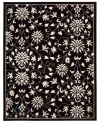 Global mystique: inspired by the first 18th-century oriental designs to arrive in Europe, this exquisite rug is steeped in history. Hand-tufted of the finest wool and hand-carved for detail, the sophisticated black and white rug is a pleasure both to the eye and the touch. Global mystique: inspired by the first 18th-century oriental designs to arrive in Europe, this exquisite rug is steeped in history. Hand-tufted of the finest wool and hand-carved for detail, the sophisticated black and white rug is a pleasure both to the eye and the touch.
