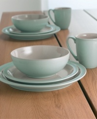Like a calm sea lapping the sandy shoreline, this Duets place setting inspires peaceful relaxation. Crafted to withstand high temperatures, it whisks meals flawlessly from oven to table. From the Denby dinnerware collection. Like a calm sea lapping the sandy shoreline, this Duets place setting inspires peaceful relaxation. Crafted to withstand high temperatures, it whisks meals flawlessly from oven to table. From the Denby dinnerware collection.