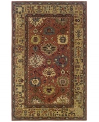 Traditional design elements are represented and reinterpreted in this distinctive area rug from Sphinx. Hand-tufted with a dense, washed wool pile, it's blissfully soft to the touch and utterly breathtaking to behold. (Clearance) Traditional design elements are represented and reinterpreted in this distinctive area rug from Sphinx. Hand-tufted with a dense, washed wool pile, it's blissfully soft to the touch and utterly breathtaking to behold. (Clearance)