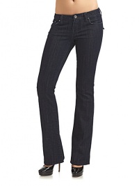 THE LOOKZip fly with button closureBelt loopsFive-pocket style with back flap pocketsTHE FITRise, about 8Inseam, about 33½THE MATERIAL99% cotton/1% spandexCARE & ORIGINMachine washImportedModel shown is 5'10 (177cm) wearing US size 4.THE MATERIALLyocell/cotton/rayon/polyester/spandexCARE & ORIGINMachine washMade in USA of imported fabricModel shown is 5'8 (172½cm) wearing US size 4. THE LOOKZip fly with button closureBelt loopsFive-pocket style with back flap pocketsTHE FITRise, about 8Inseam, about 33½THE MATERIAL99% cotton/1% spandexCARE & ORIGINMachine washImportedModel shown is 5'10 (177cm) wearing US size 4.THE MATERIALLyocell/cotton/rayon/polyester/spandexCARE & ORIGINMachine washMade in USA of imported fabricModel shown is 5'8 (172½cm) wearing US size 4.