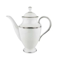 Lenox Westerly Platinum Bone China Coffeepot Lenox Westerly Platinum Bone China Coffeepot
