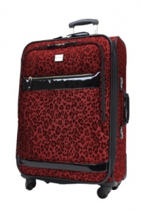 Ricardo Beverly Hills Luggage Savannah 28 Inch 2-Compartment Spinner Upright, Ruby Leopard, Large Ricardo Beverly Hills Luggage Savannah 28 Inch 2-Compartment Spinner Upright, Ruby Leopard, Large
