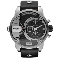 Diesel DZ7256 sba oversize black chrono pyramid dial black leather band men watch NEW Diesel DZ7256 sba oversize black chrono pyramid dial black leather band men watch NEW